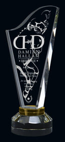 Crystal Harp Gold Award - shoptrophies.com