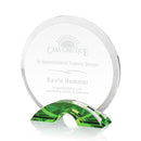Crystal Huber Award - Green - shoptrophies.com