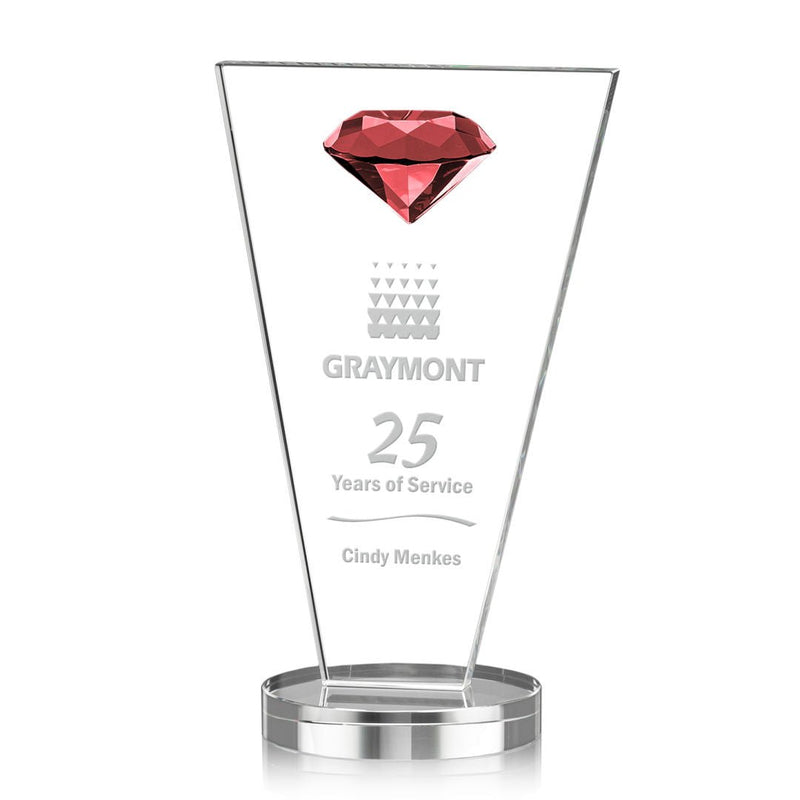 Crystal Jervis Gemstone Award - Ruby - shoptrophies.com