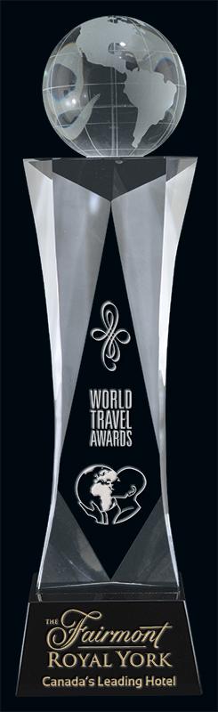 Crystal Journey Globe Award - shoptrophies.com