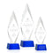 Crystal Manilow Award on Robson Base - Blue - shoptrophies.com