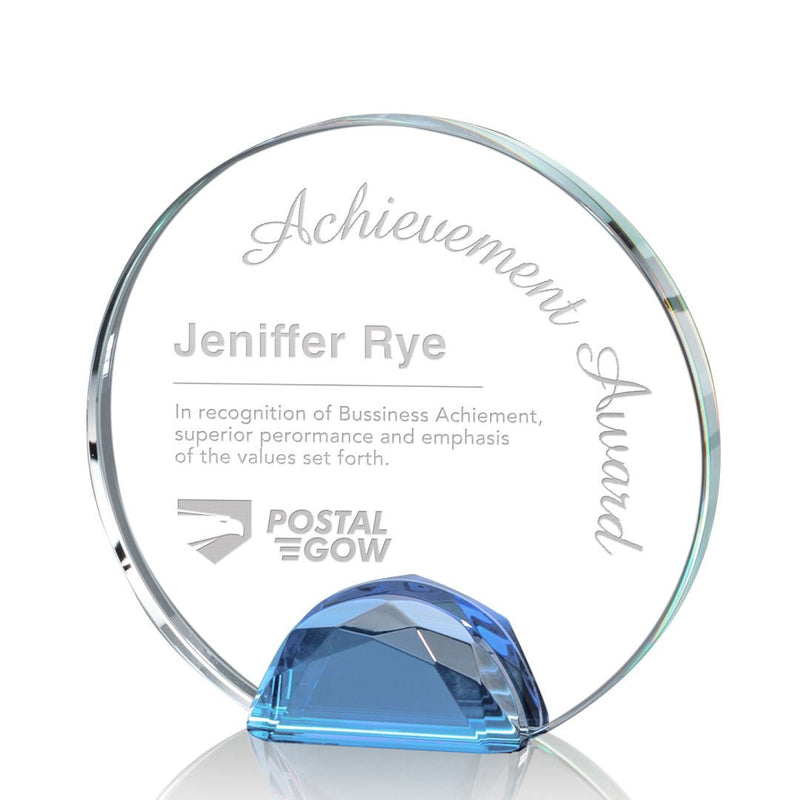 Crystal Maplin Award - Sky Blue - shoptrophies.com