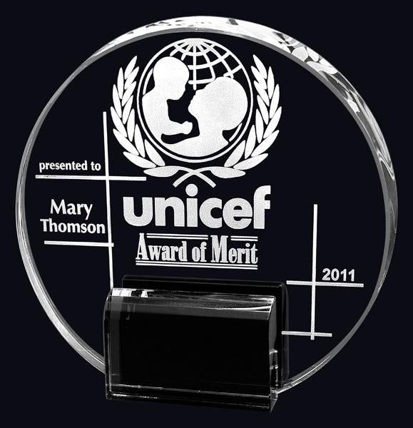 Crystal Marquis Circle Award - shoptrophies.com