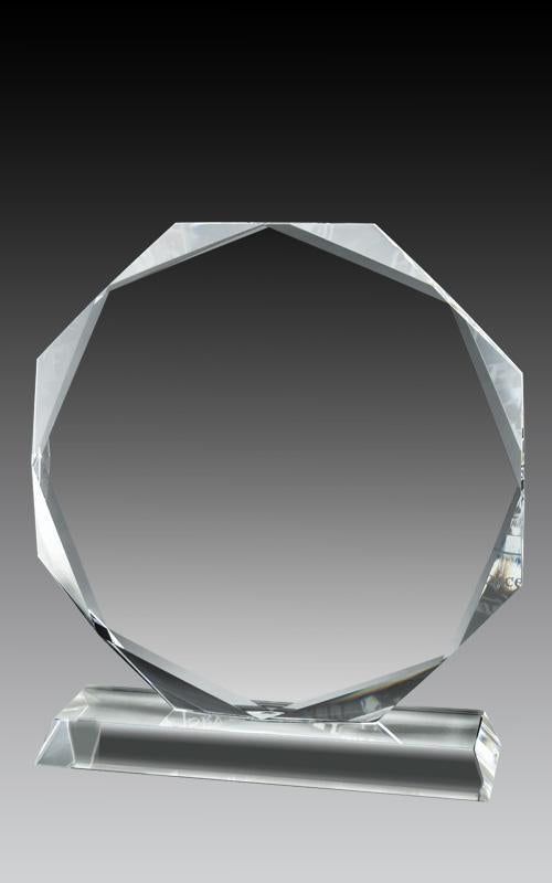 Crystal Octagon Base Award - shoptrophies.com