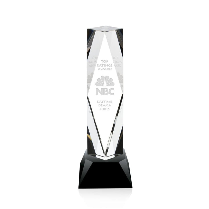 Crystal President Award on Base - Black - shoptrophies.com