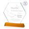 Crystal Ralston Amber Optical Award - shoptrophies.com