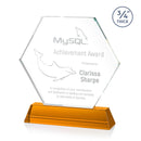 Crystal Ralston Amber Optical Award - shoptrophies.com