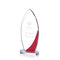 Crystal Red Harrah Award - shoptrophies.com
