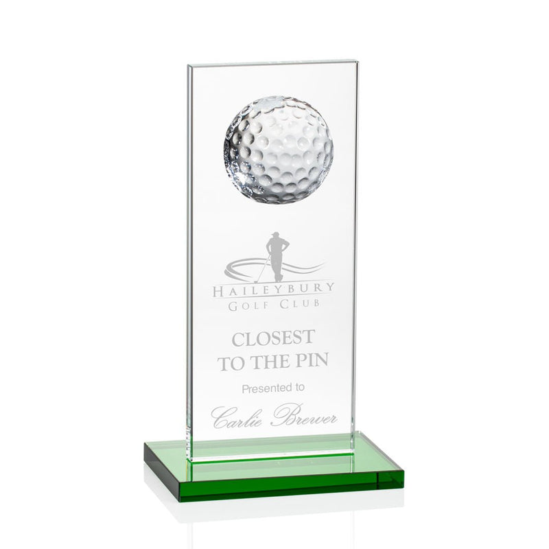 Crystal Sarnia Golf Award - Green - shoptrophies.com