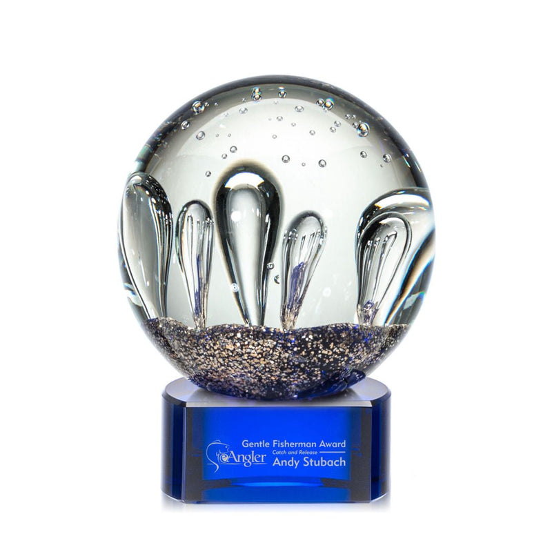 Crystal Serendipity Award on Paragon Base - Blue - shoptrophies.com