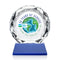 Crystal Seville VividPrint™ Award on Base - Blue - shoptrophies.com