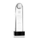 Crystal Sherbourne Globe Black Base Award - shoptrophies.com