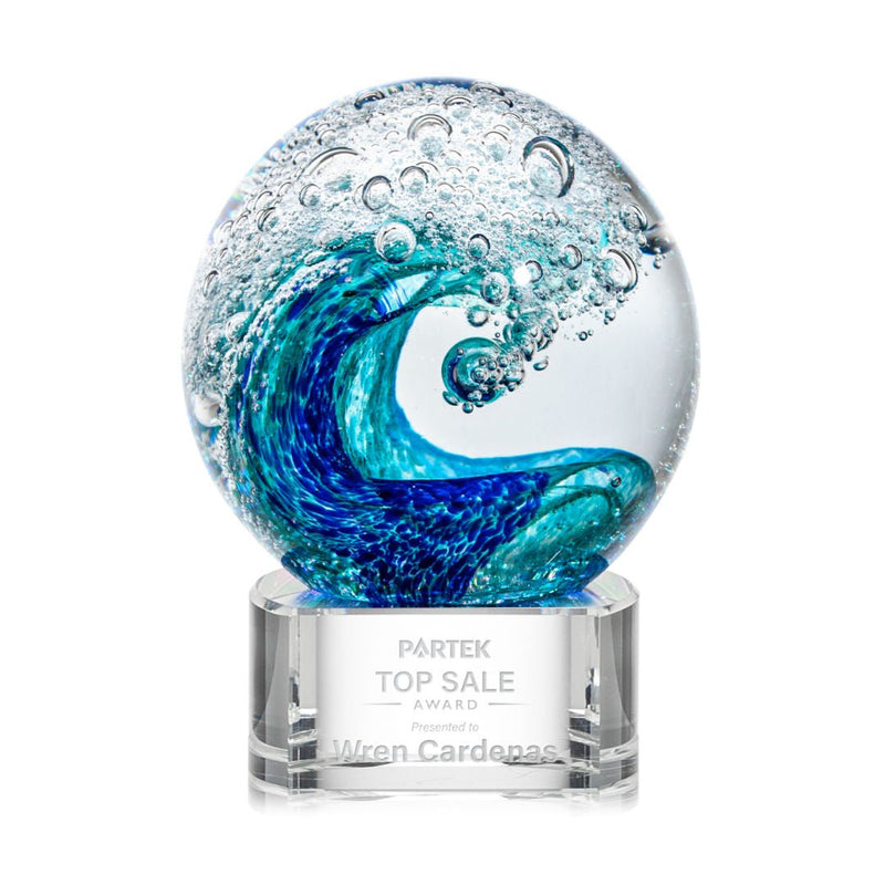 Crystal Surfside Award on Paragon - Clear - shoptrophies.com