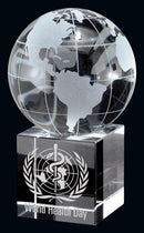 Crystal Unity Globe Award - shoptrophies.com