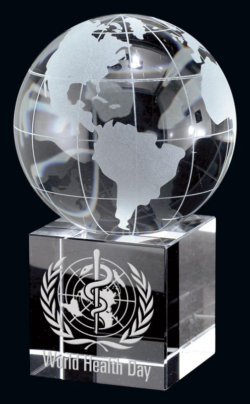 Crystal Unity Globe Award - shoptrophies.com