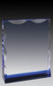 Crystal Wedge Clear Blue Award - shoptrophies.com