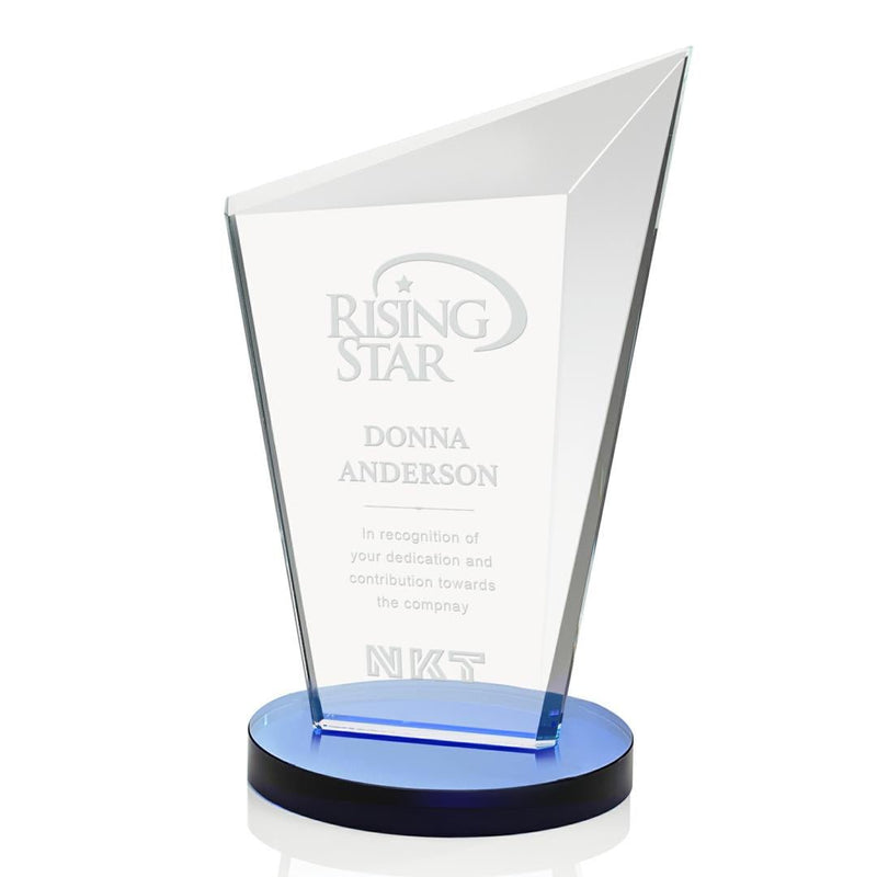 Crystal Wiltshire Award - Blue - shoptrophies.com