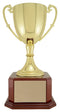 Die Cast Zinc Triumph Gold Cup with Rosewood/Black Base - shoptrophies.com