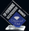 Freeform Double Diamond Acrylic Award - shoptrophies.com