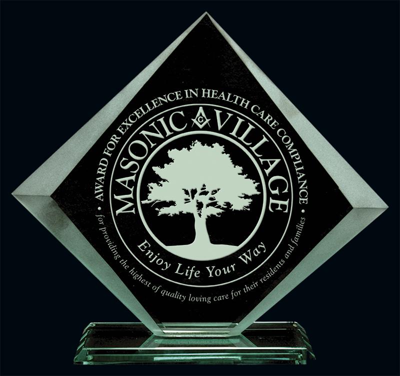 Glass Acadian Award - shoptrophies.com
