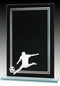 Glass Black & Silver Soccer Award - shoptrophies.com