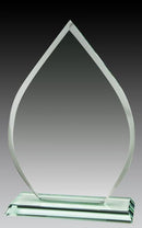 Glass Jade Teardrop Award - shoptrophies.com