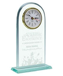 Glass Meadowbrook Clock - shoptrophies.com