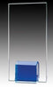 Glass Plaque Blue Base Award - shoptrophies.com
