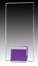 Glass Plaque Violet Base Award - shoptrophies.com