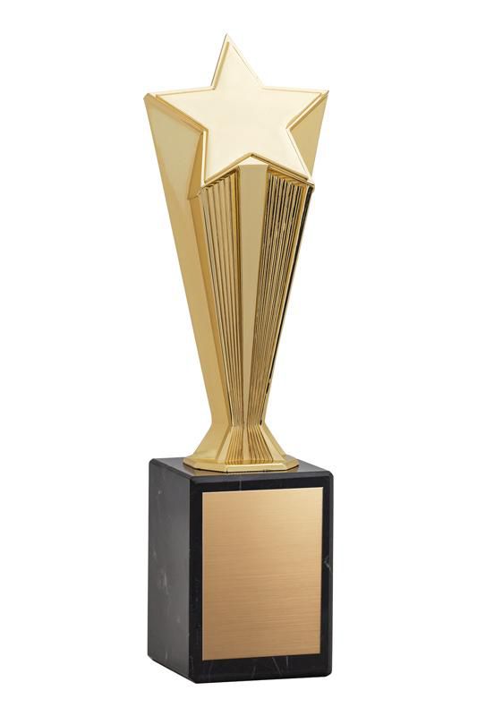 Gold Metal Star Marble Award - shoptrophies.com