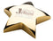 Gold Star Paperweight - shoptrophies.com