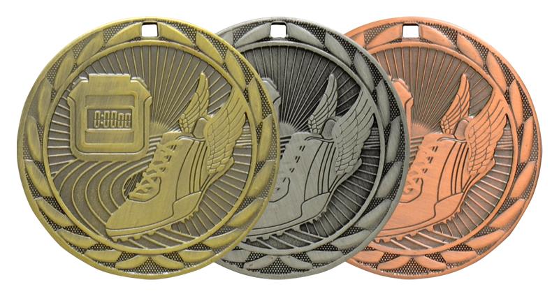 Iron Track Medal - shoptrophies.com