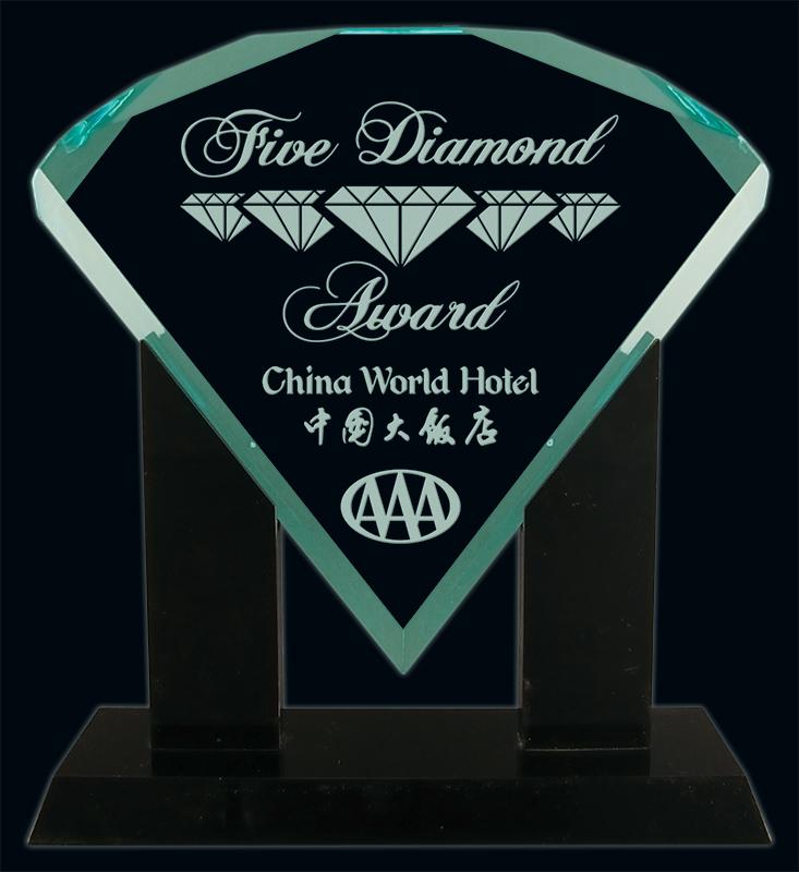 Jade Diamond Acrylic Award - shoptrophies.com