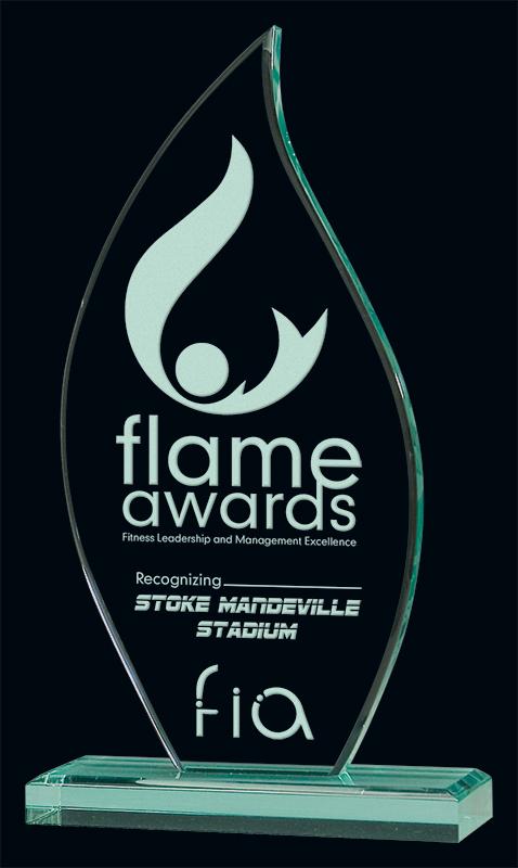 Jade Flame Acrylic Award - shoptrophies.com