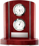 Kettelby Rosewood Weather Station Clock - shoptrophies.com