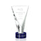 Mustico Optical Crystal Award Blue Base - shoptrophies.com