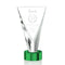 Mustico Optical Crystal Award Green Base - shoptrophies.com