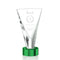 Mustico Optical Crystal Award Green Base - shoptrophies.com
