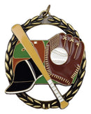 Negative Space Baseball Medal - shoptrophies.com
