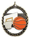 Negative Space Basketball Medal - shoptrophies.com