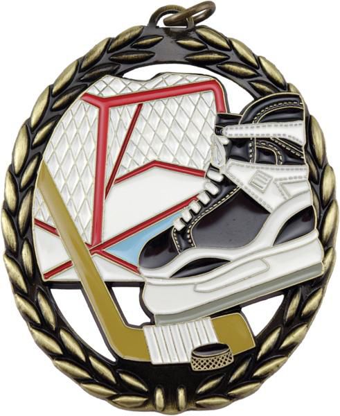 Negative Space Hockey Medal - shoptrophies.com