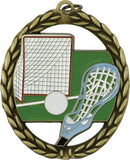 Negative Space Lacrosse Medal - shoptrophies.com
