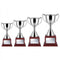 Nickel Plated Revolution Rosewood Square Base Cup - shoptrophies.com