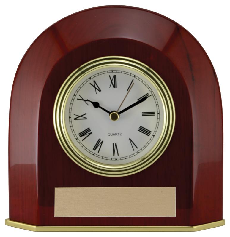 Oval Elliptical Edge Clock - shoptrophies.com