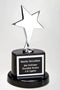 Polished Silver Star Award - shoptrophies.com