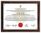 Recessed Cherrywood Certificate Holder Plaque - shoptrophies.com