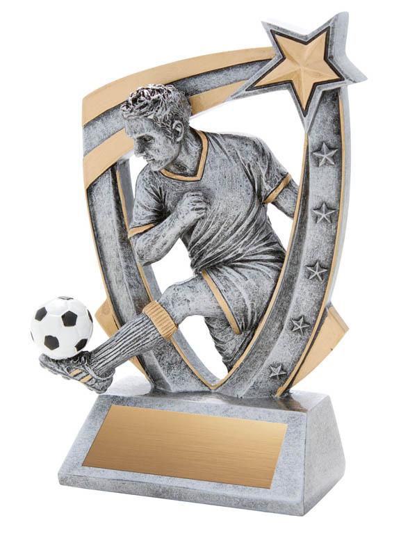 Resin 3-D Male Soccer Trophy - shoptrophies.com
