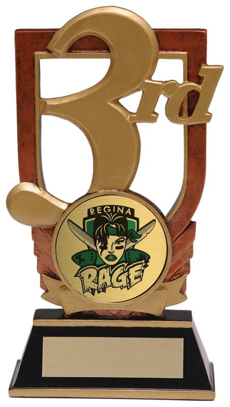 Resin 3rd Place Insert Holder Trophy - shoptrophies.com