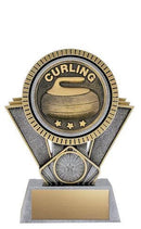 Resin Apex Curling Antique Silver/Gold Trophy - shoptrophies.com