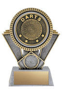 Resin Apex Darts Antique Silver & Gold Trophy - shoptrophies.com